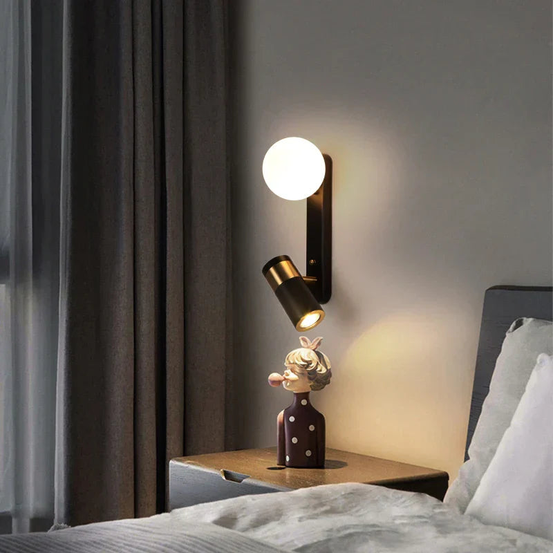 ScandiGlow Modern Scandinavian Wall Lamp | Wall Lamp | Led | Neutral White | metal/plastic | 8W | 220V | Elegant Wall Illumination