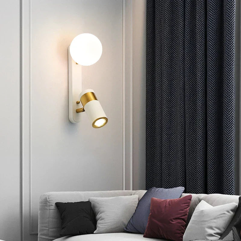 ScandiGlow Modern Scandinavian Wall Lamp | Wall Lamp | Led | Neutral White | metal/plastic | 8W | 220V | Elegant Wall Illumination