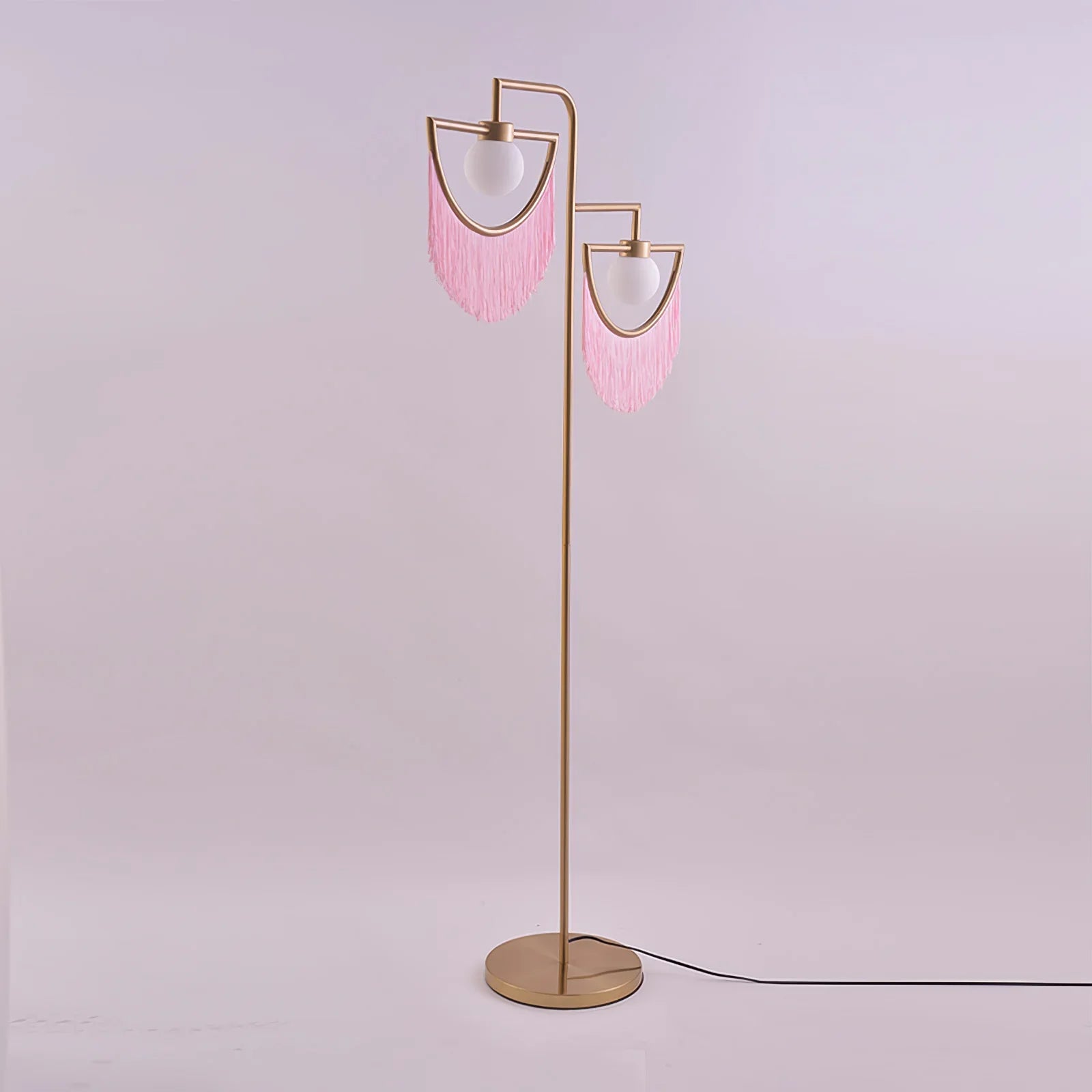 Scandinavian floor lamp tassels | Floor Lamp | glass/metal | 240 v | Stylish Floor Lighting