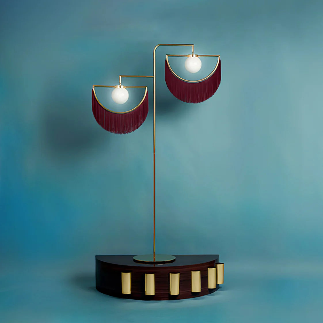 Scandinavian floor lamp tassels | Floor Lamp | glass/metal | 240 v | Stylish Floor Lighting