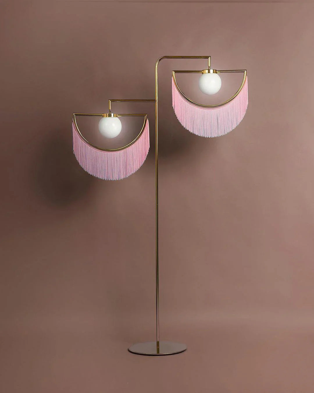 Scandinavian floor lamp tassels | Floor Lamp | glass/metal | 240 v | Stylish Floor Lighting