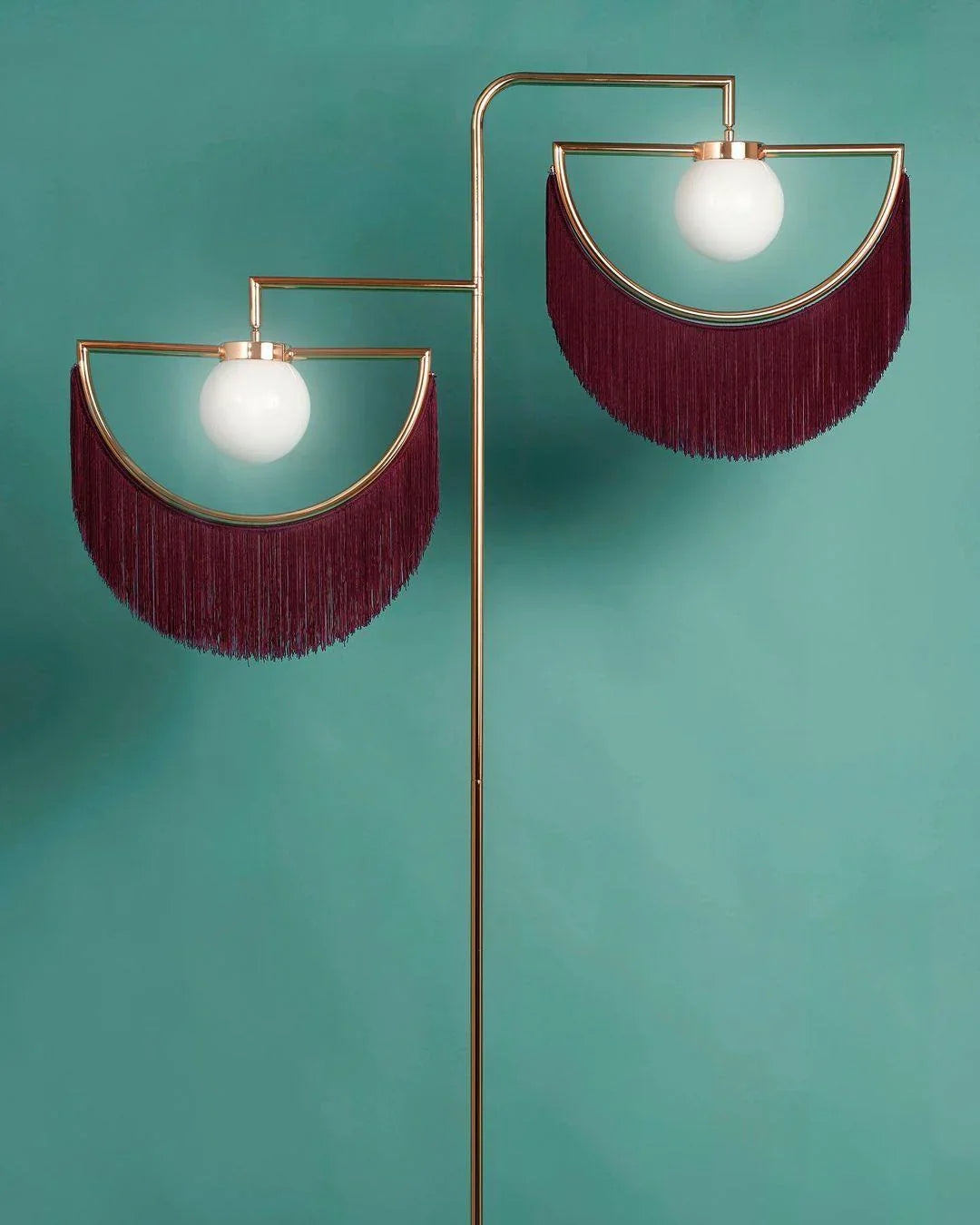 Scandinavian floor lamp tassels | Floor Lamp | glass/metal | 240 v | Stylish Floor Lighting