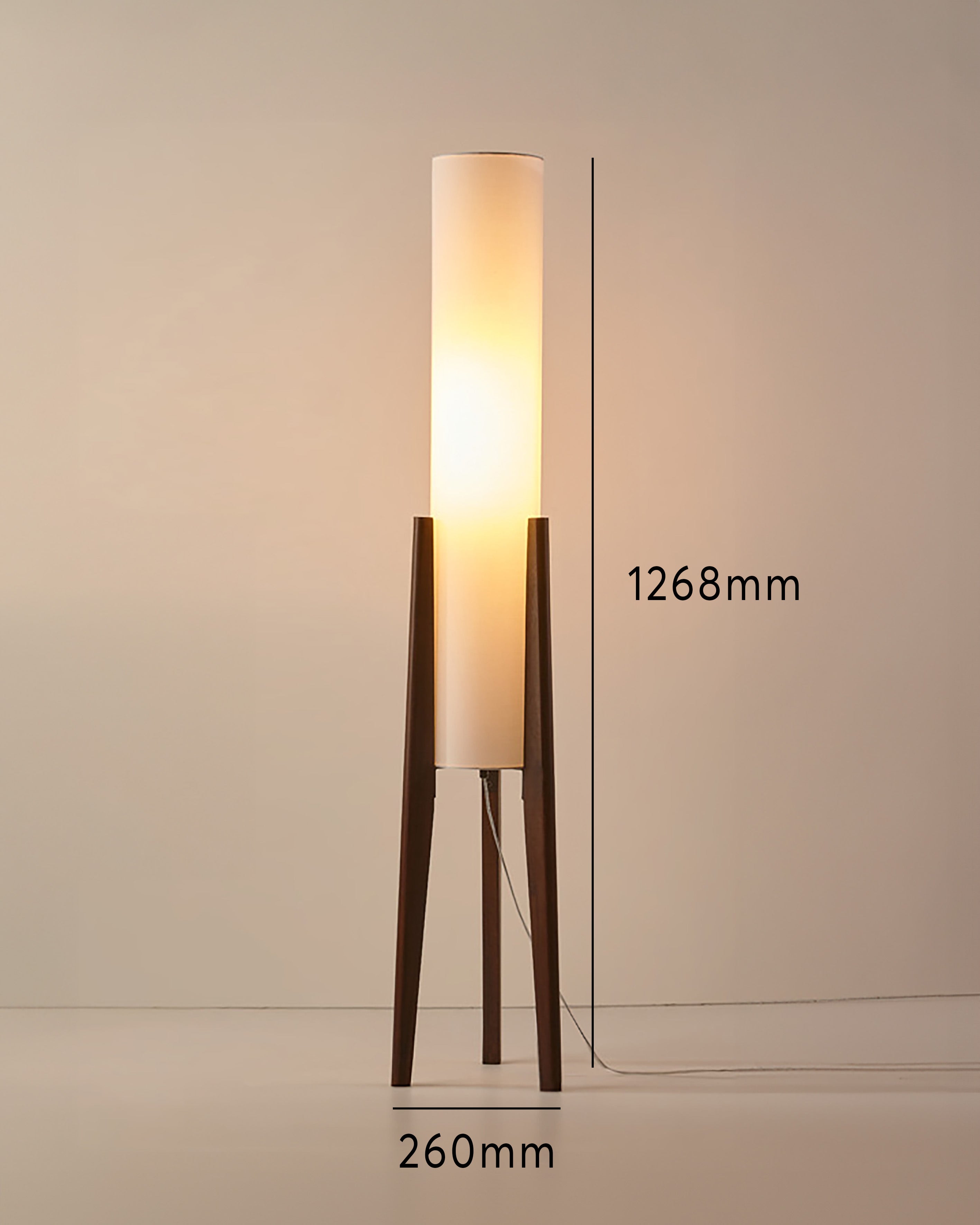 Walnut floor lamp Solid wood | Floor Lamp | LED | 12w | 111v/240v | Stylish Floor Lighting