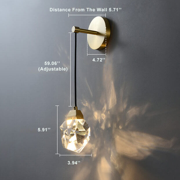 CrystalLux Modern wall lamp | Wall Lamp | Led | glass/metal | 220V - 240V | Elegant Wall Illumination