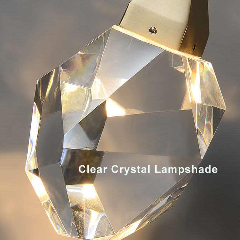 LuxorLicht Modern crystal wall lamp | Wall Lamp | Led | glass/metal | 220V - 240V | Elegant Wall Illumination