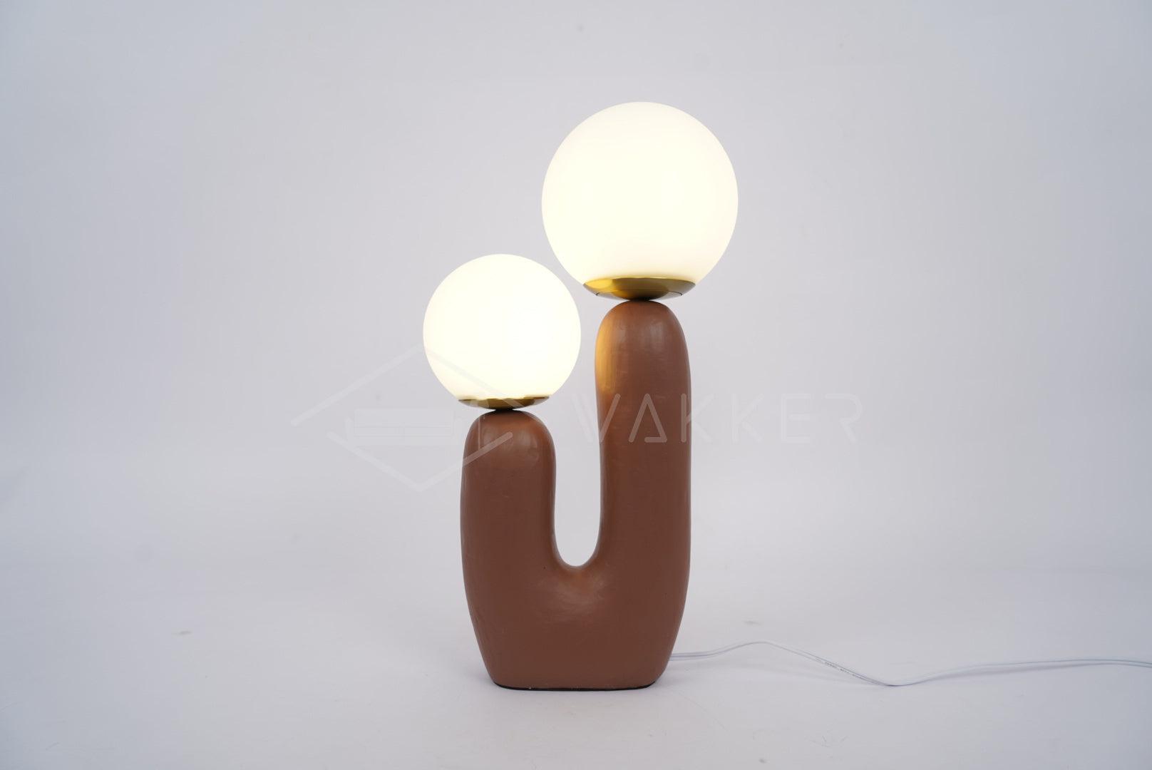 Modern Table Lamp Cactus Design | Table Lamp | LED | glass/Ceramic | 110-240V | Sleek Table Accent