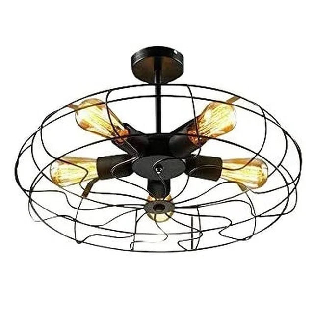 RetroCage Vintage Chandelier | Ceiling Light | 90-260V | Modern Ceiling Lighting