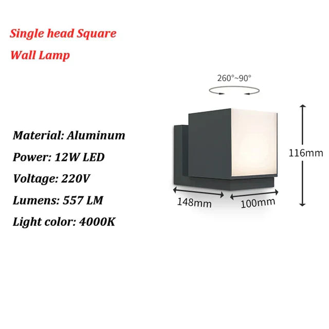 AquaGuard Waterproof Outdoor Lamp | Lighting | LED | aluminum | 85-265V | Premium Lighting Solution