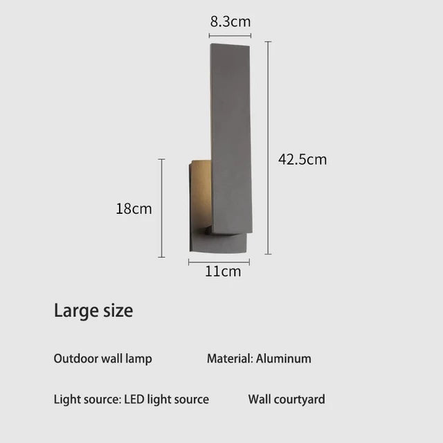 Luminara Stylish Weatherproof Wall Lamp | Wall Lamp | LED | aluminum | 220V | Elegant Wall Illumination