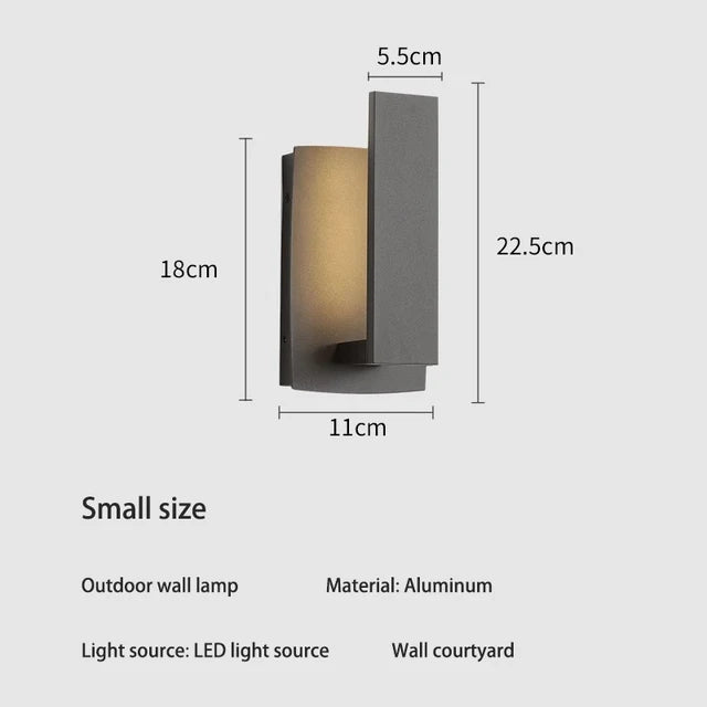 Luminara Stylish Weatherproof Wall Lamp | Wall Lamp | LED | aluminum | 220V | Elegant Wall Illumination