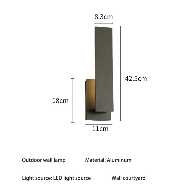 Luminara Stylish Weatherproof Wall Lamp | Wall Lamp | LED | aluminum | 220V | Elegant Wall Illumination