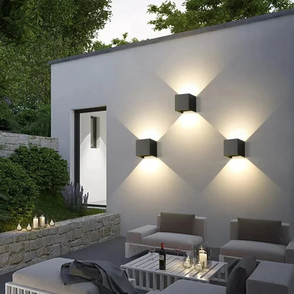 AquaShield Waterproof Outdoor Wall Lamps | Wall Lamp | aluminum | 85-265V | Elegant Wall Illumination