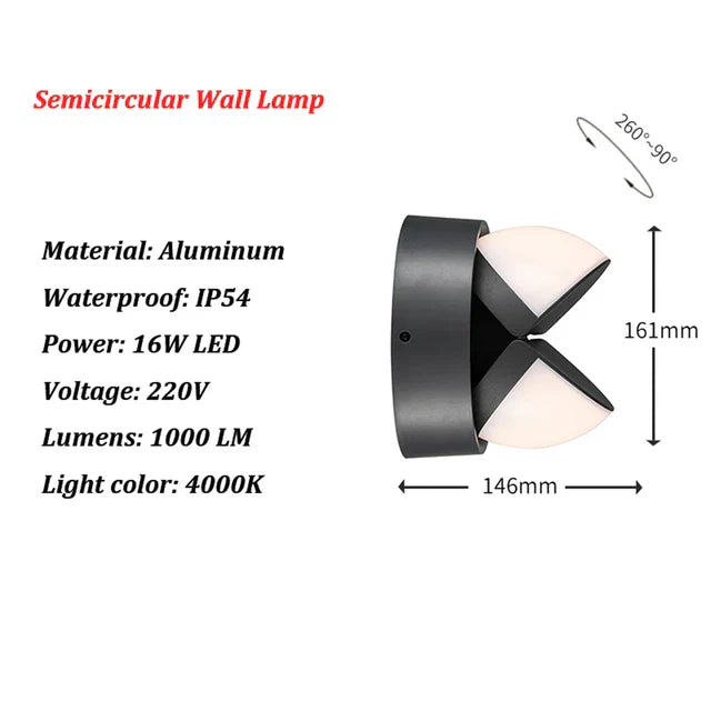 LightGuard Modern Outdoor Wall Lamp | Wall Lamp | LED | Elegant Wall Illumination