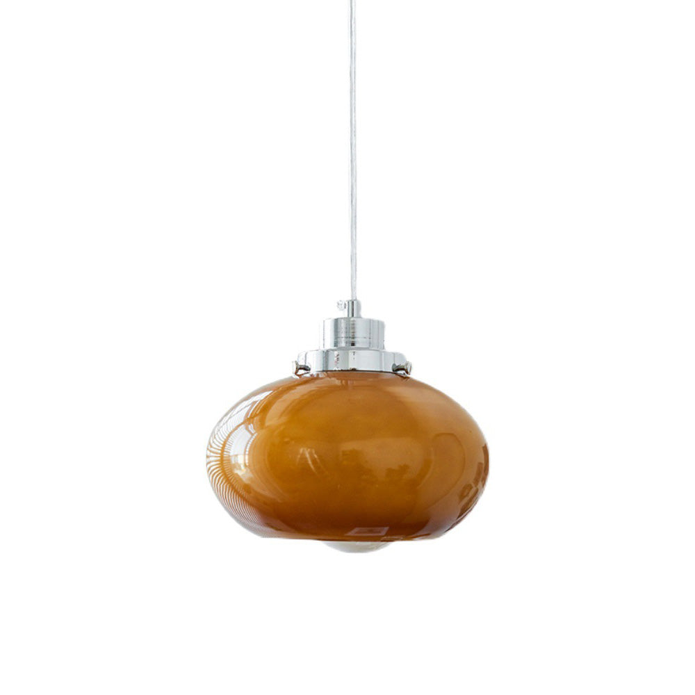 Bauhaus Medieval Yellow Glass Hanging | Lighting | LED | glass/metal | 11-15W | 110V-120V | Premium Lighting Solution