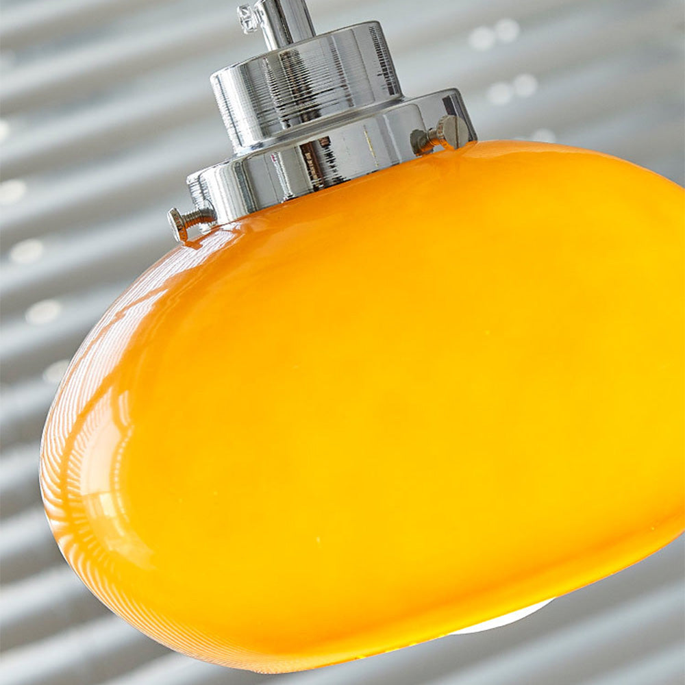 Bauhaus Medieval Yellow Glass Hanging | Lighting | LED | glass/metal | 11-15W | 110V-120V | Premium Lighting Solution