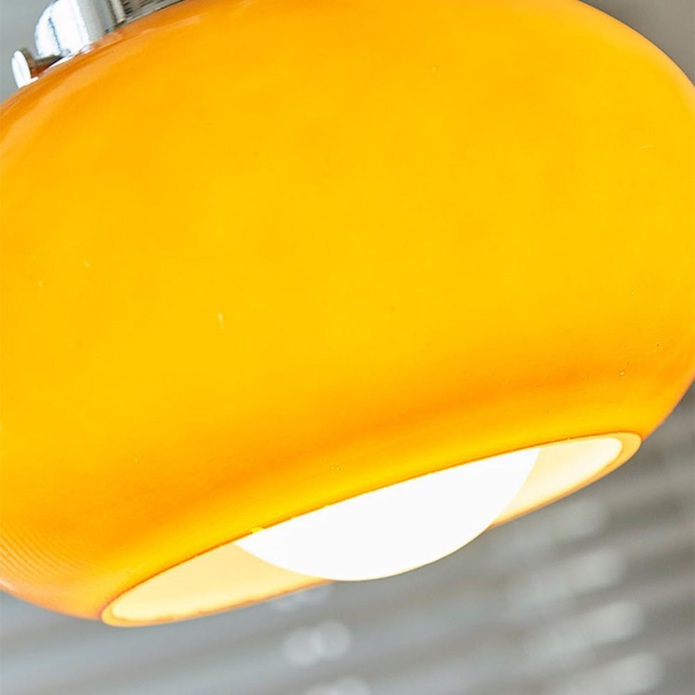 Bauhaus Medieval Yellow Glass Hanging | Lighting | LED | glass/metal | 11-15W | 110V-120V | Premium Lighting Solution