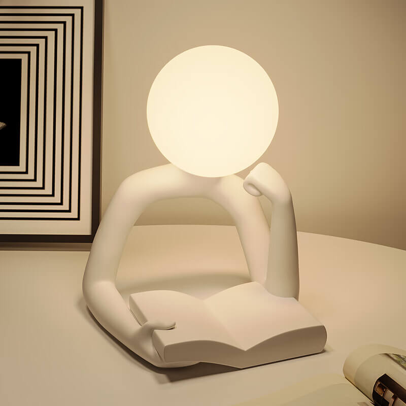 Reader Desk Lamp Ornament Elegant | Table Lamp | Warm White | Resin/plastic | 5W | Sleek Table Accent