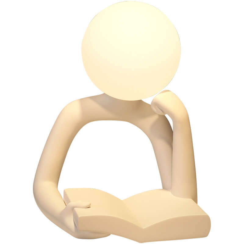 Reader Desk Lamp Ornament Elegant | Table Lamp | Warm White | Resin/plastic | 5W | Sleek Table Accent