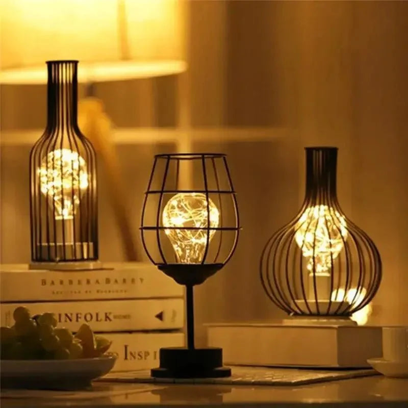 Retro Table Lamp Vintage Style | Table Lamp | LED | Warm White | plastic/Metal | Sleek Table Accent