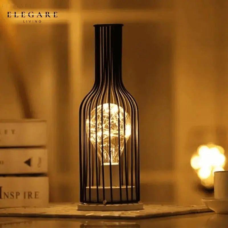 Retro Table Lamp Vintage Style | Table Lamp | LED | Warm White | plastic/Metal | Sleek Table Accent