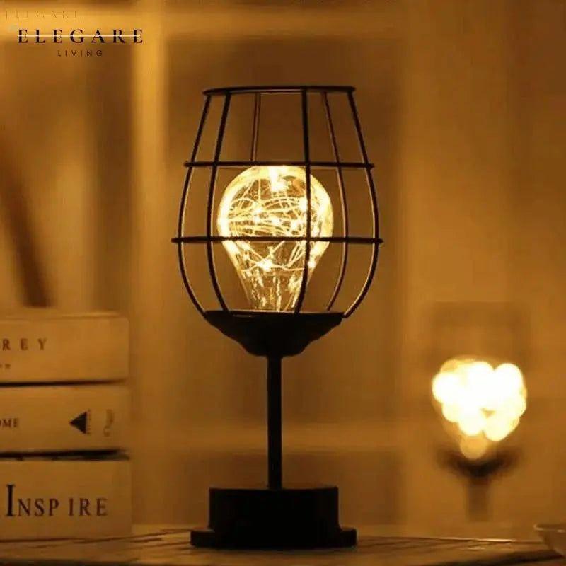 Retro Table Lamp Vintage Style | Table Lamp | LED | Warm White | plastic/Metal | Sleek Table Accent