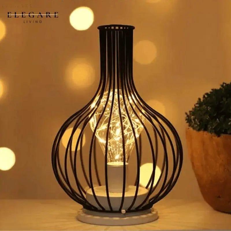 Retro Table Lamp Vintage Style | Table Lamp | LED | Warm White | plastic/Metal | Sleek Table Accent