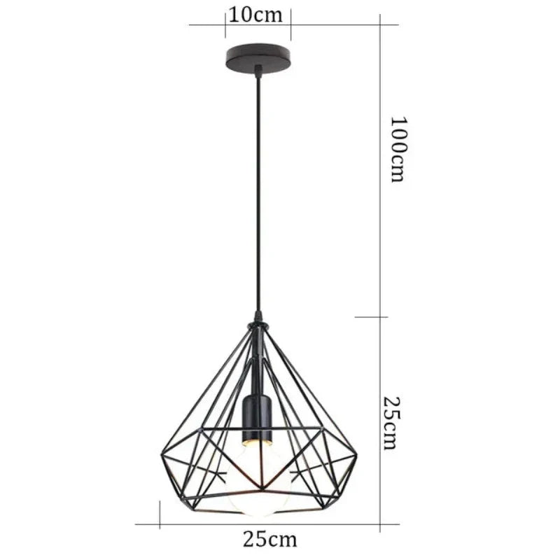 RetroLux Hanging Lamp Industrial | Lighting | LED | metal | 110-240V | Premium Lighting Solution