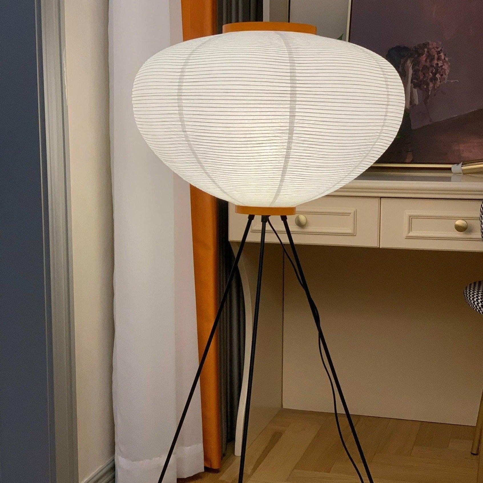 Rice paper floor lamp | Floor Lamp | LED | metal | 240v | Stylish Floor Lighting