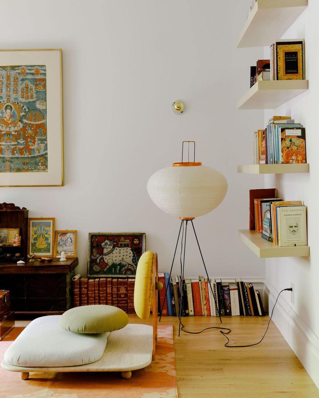 Rice paper floor lamp | Floor Lamp | LED | metal | 240v | Stylish Floor Lighting