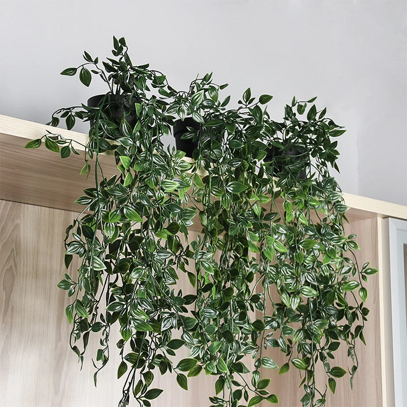 Artificial Plastic Hanging Plants Wall Vines | Decorative Item | plastic | Elegant Home Decor