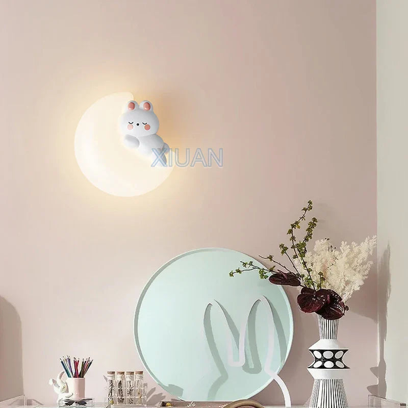 MoonAnimal Creative Moon Lamp Children's | Lighting | Led | Warm White | metal | 12W | 20V - 220V - 240V | Premium Lighting Solution