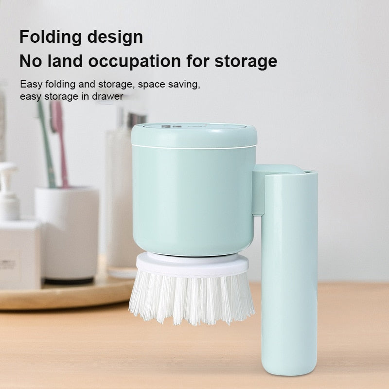 FlexScrub Electric Cleaning Brush Multifunctional Rechargeable Scrubber | Cleaning Tool | ABS | 12V | Functional Home Appliance