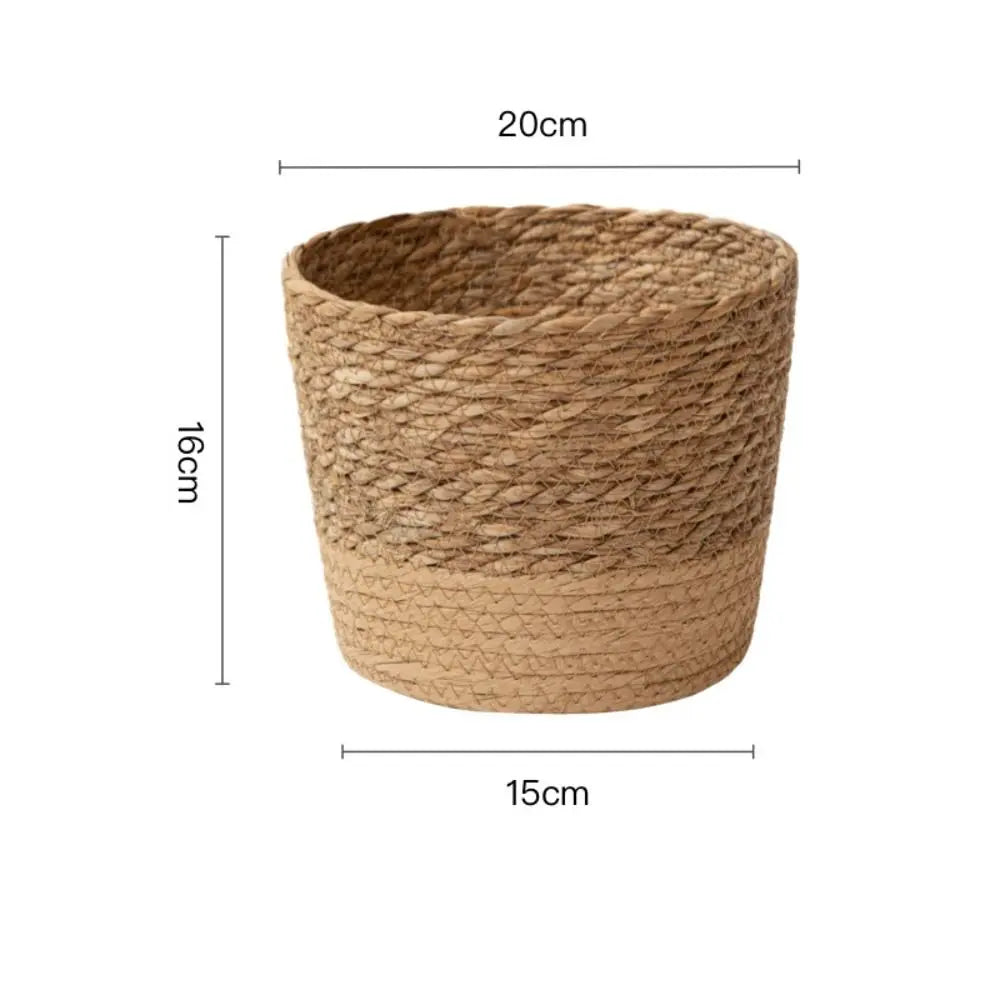 Straw Weaving Flower Plant Pot Wicker | Decorative Item | straw | Elegant Home Decor