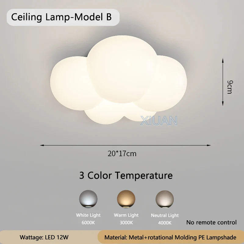 WhiteCloud Modern Wall Lamp Children's | Wall Lamp | LED | metal | Elegant Wall Illumination