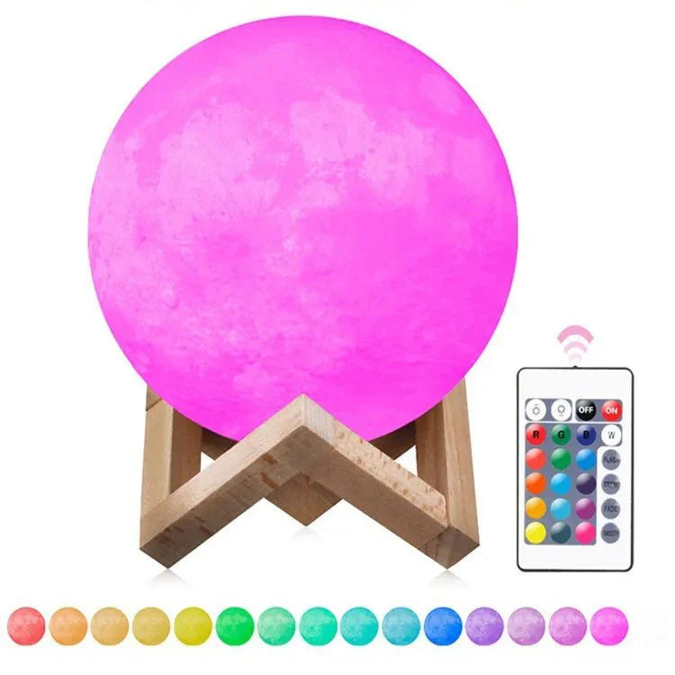 Luna Moon Lamp Galaxy Table | Table Lamp | LED | PLA | Sleek Table Accent