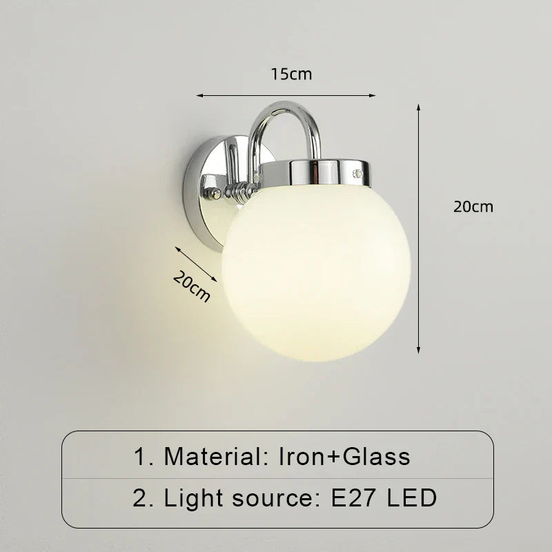 ModernWall Nordic Wall Lamp | Wall Lamp | Led | Warm White | glass/iron/metal | 5W | 110V - 220V | Elegant Wall Illumination