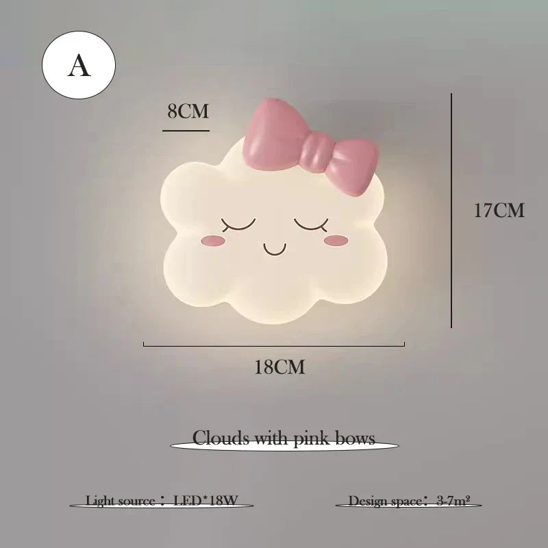 RomanticCloud Wall lamp Children's room | Wall Lamp | Led | iron | 220V | Elegant Wall Illumination