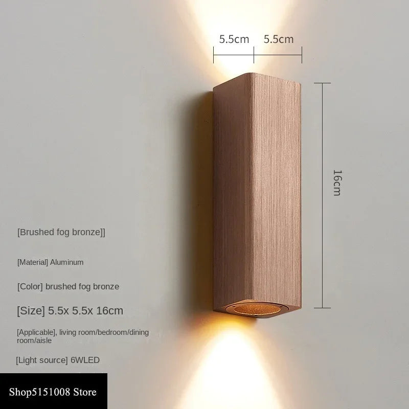 GlowLuxe Modern Wall Lamp Bedroom | Wall Lamp | Led | Aluminum/Acrylic | 85-265V | Elegant Wall Illumination