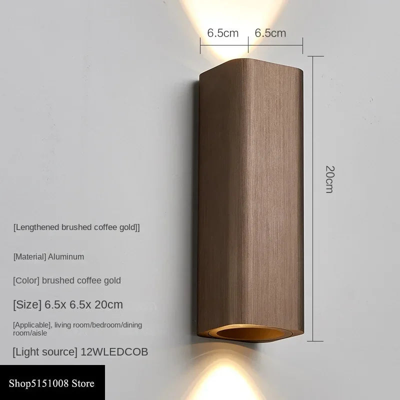 GlowLuxe Modern Wall Lamp Bedroom | Wall Lamp | Led | Aluminum/Acrylic | 85-265V | Elegant Wall Illumination