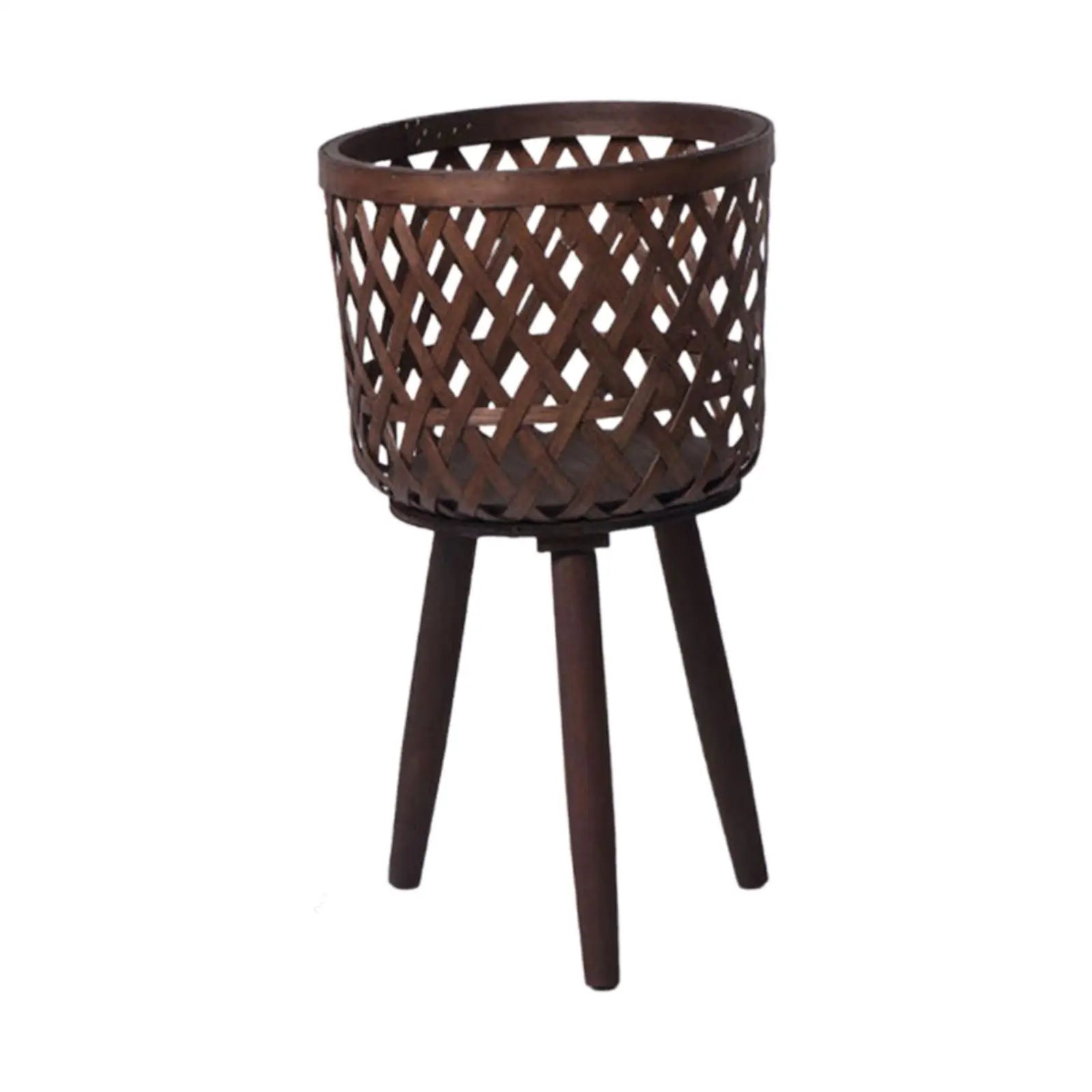 Split Rattan Basket Floor Planter for | Decorative Item | straw | Elegant Home Decor