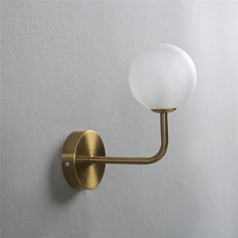 NordicLuxe Glass Wall Lamp Modern | Wall Lamp | Led | glass/metal | 90V - 260V | Elegant Wall Illumination