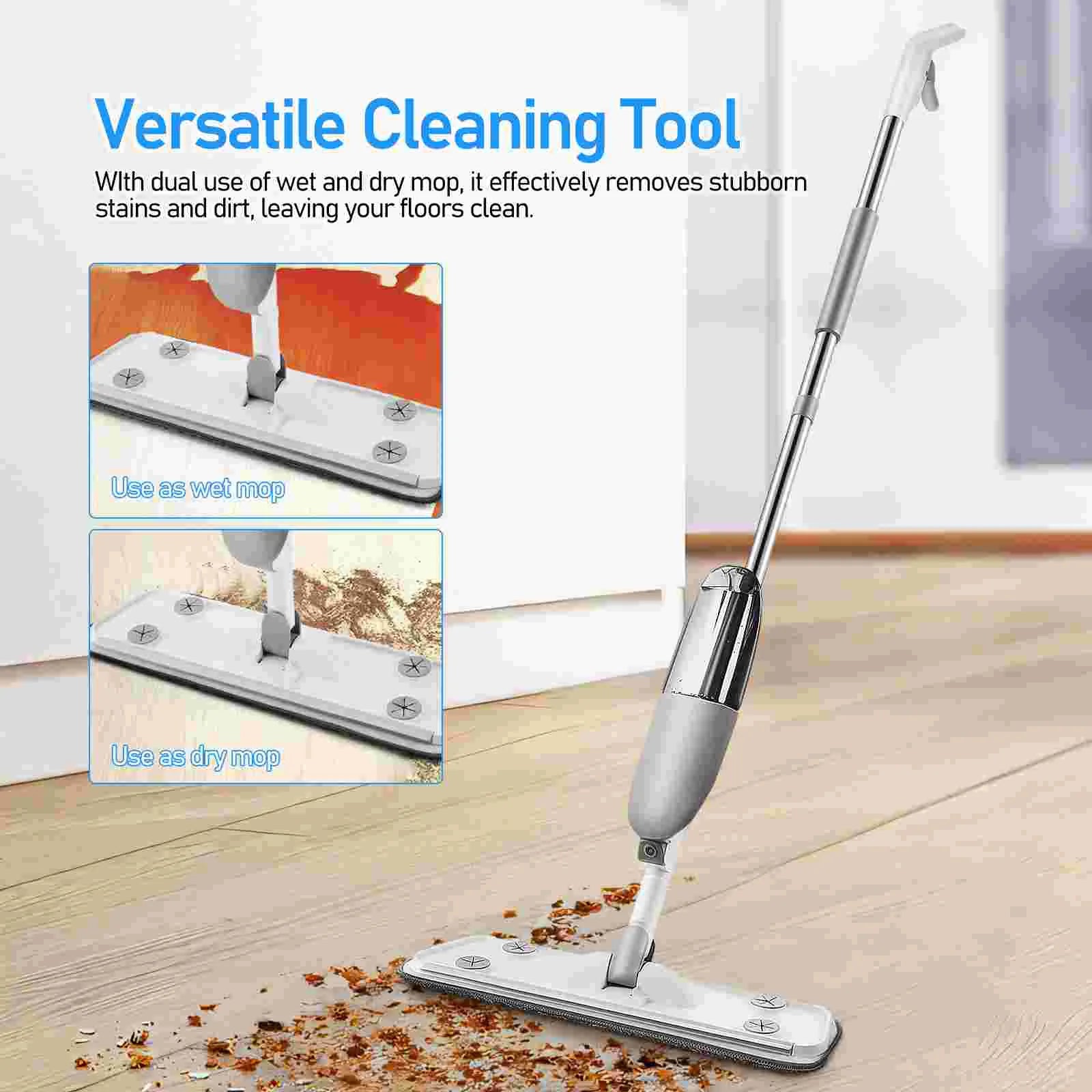 Floor Mop Cordless Dry Wet Ceramics | Appliance | Stainless steel/plastic/fiber | Functional Home Appliance