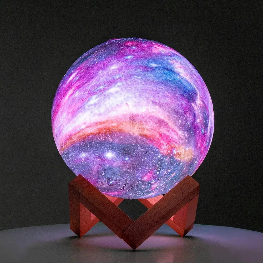 Luna Moon Lamp Galaxy Table | Table Lamp | LED | PLA | Sleek Table Accent
