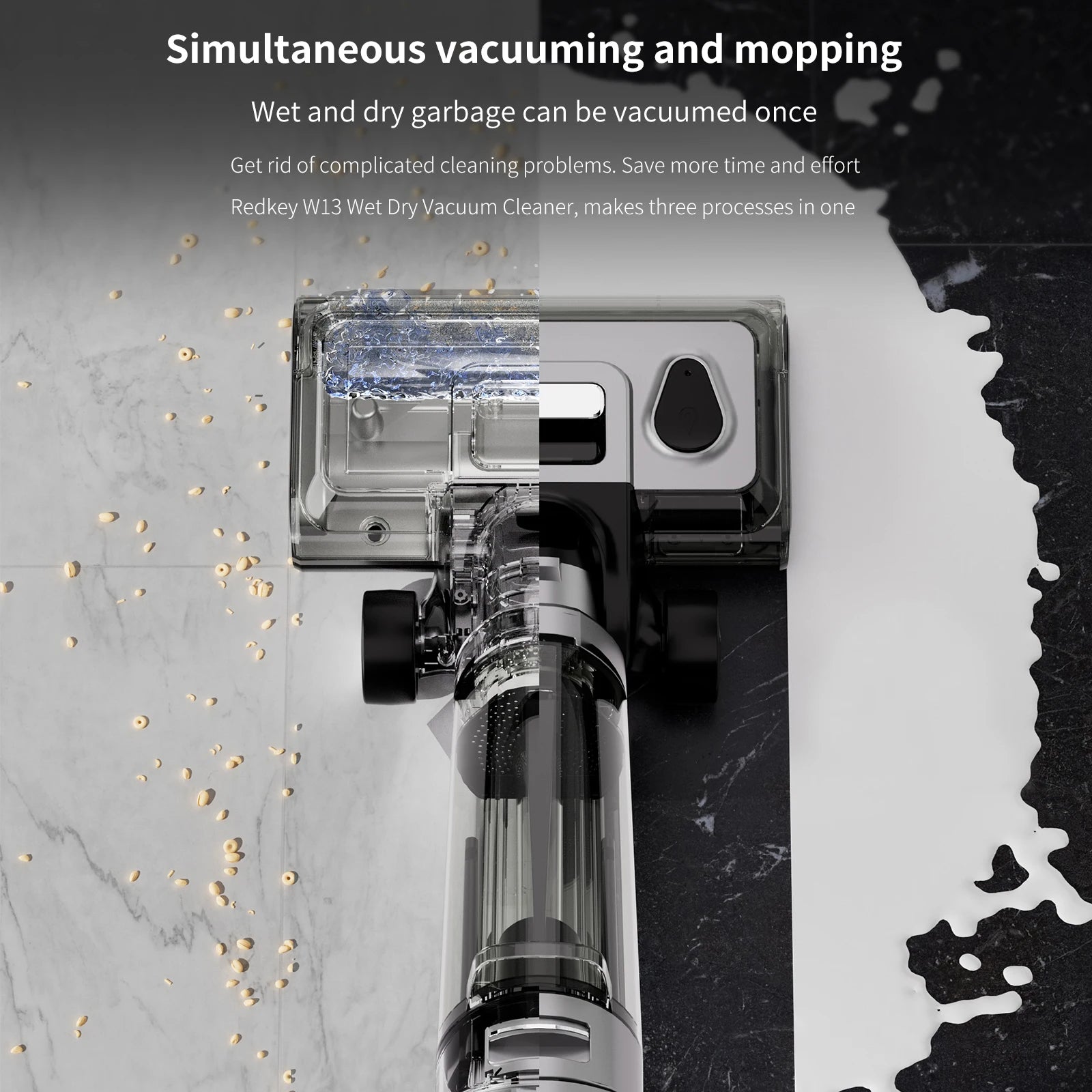 Redkey-W13 Wireless Wet and Dry Vacuum | Cleaning Tool | 500W | 220V | Functional Home Appliance