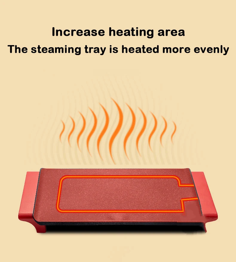 DMWD Household Electric Baking Tray Multifunctional | Appliance | stone | 1500W | 220V | Functional Home Appliance