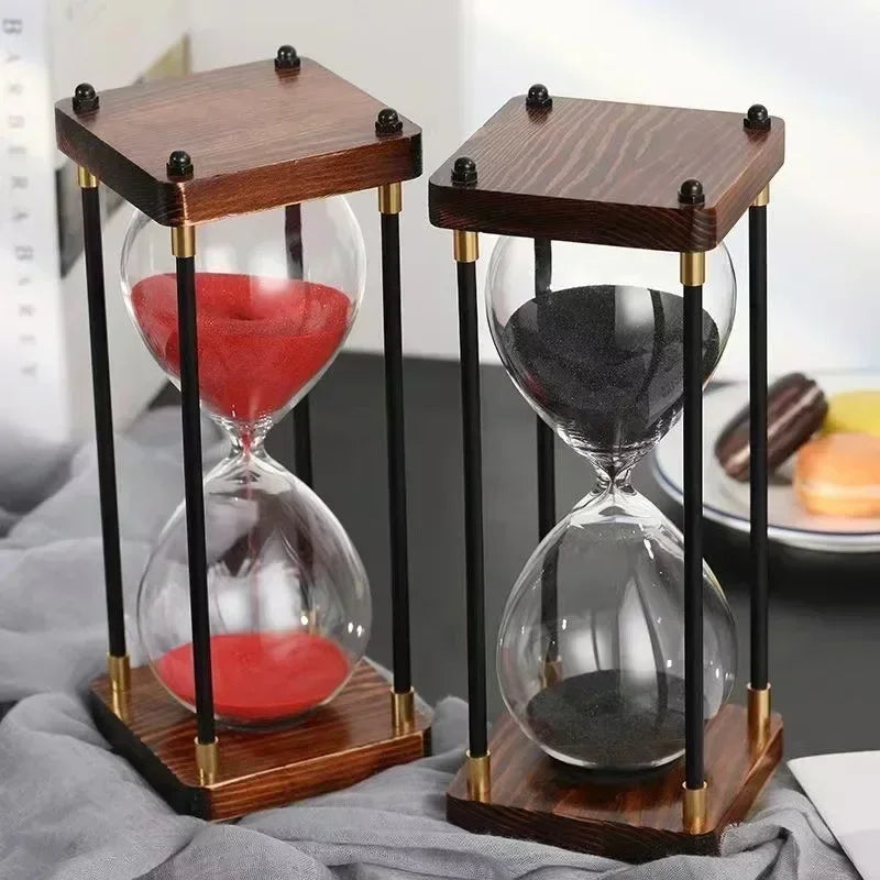 15/30/45/60 Minutes Retro Hourglass Luxury Gift | Ornament | wood/glass/metal | Elegant Home Decor