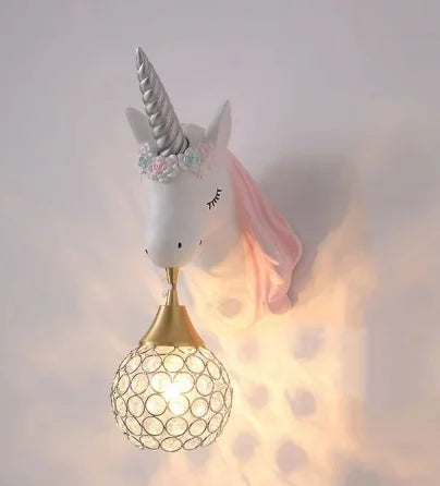 UnicornLight Children Room Wall Lamp | Wall Lamp | Metal/Plastic | 110V-22V | Elegant Wall Illumination