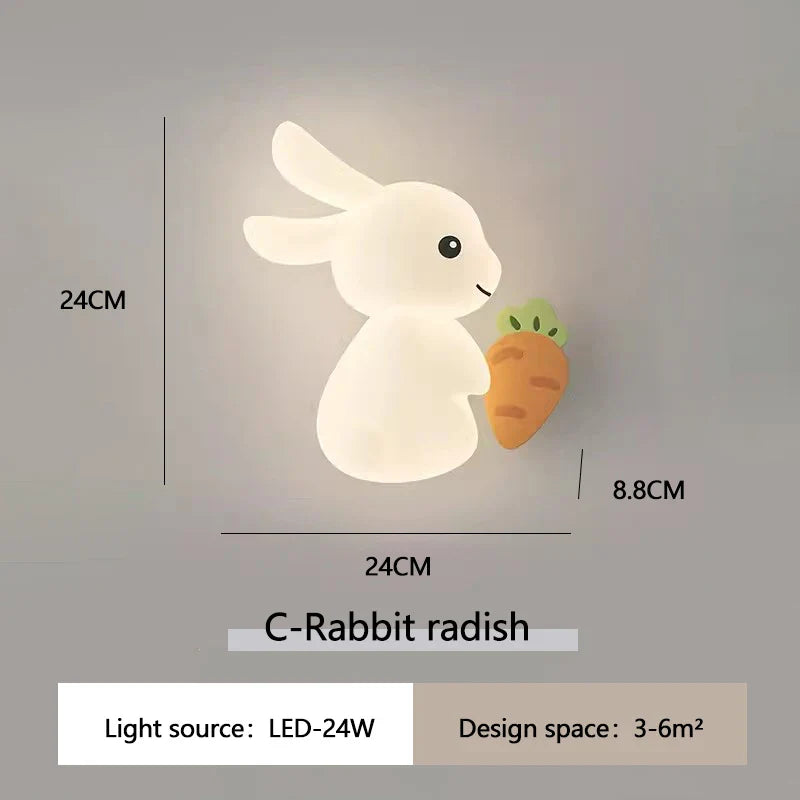 RabbitLicht Cute Rabbit Wall Lamp | Wall Lamp | Led | Warm White | iron | 24W | 110V - 220V | Elegant Wall Illumination