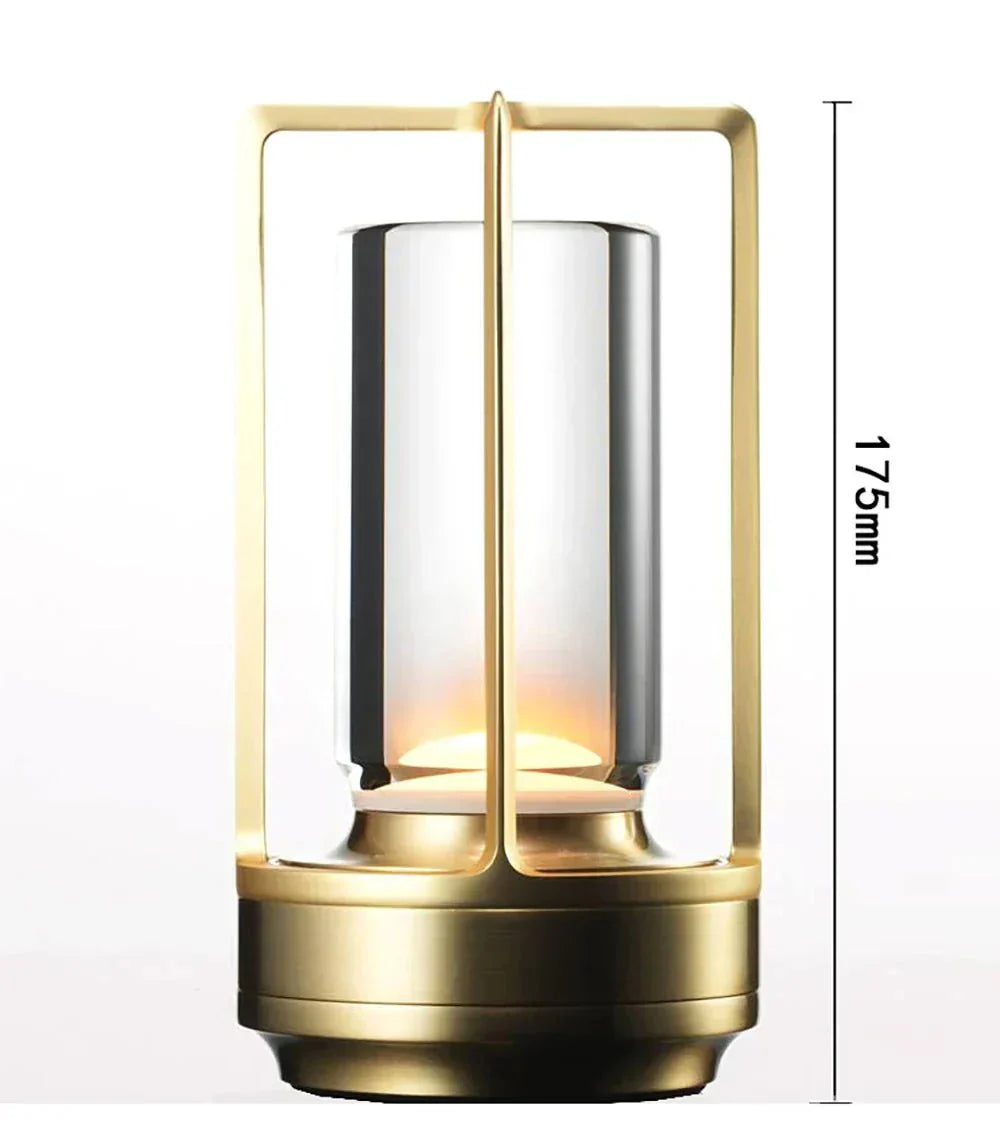 Luxury Wireless Table Lamp Rechargeable | Table Lamp | Aluminum/PMMA | Sleek Table Accent
