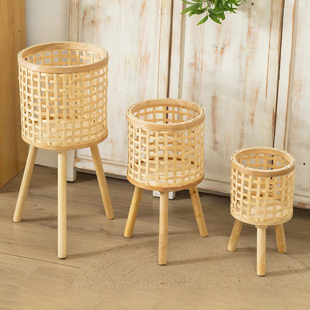 Nordic Pastoral Handmade Braid Rattan Bamboo | Decorative Item | straw | Elegant Home Decor